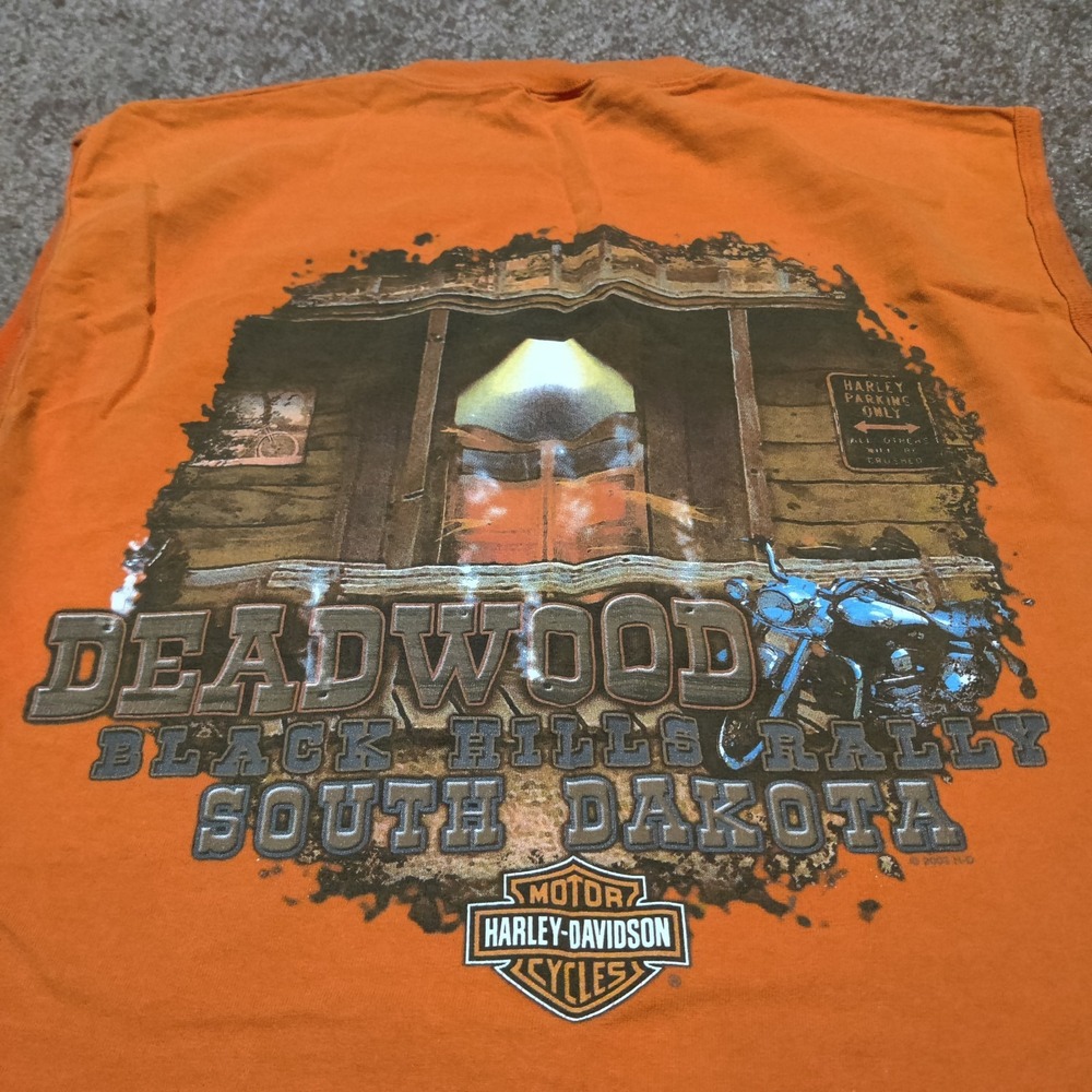 Vintage Y2K Harley Davidson Sturgis Men's Large Tank Top Shirt Sleeveless USA - Picture 5 of 7